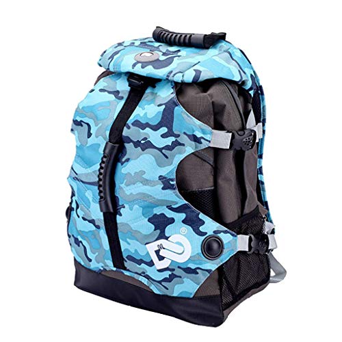 Tubayia Mochila para patines en línea, bolsa de almacenamiento, bolsa de hombro para niños y adultos (camuflaje)