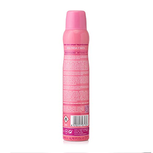 Tulipán Negro desodorante Spray Kiss Fresa y Nata 200 ml