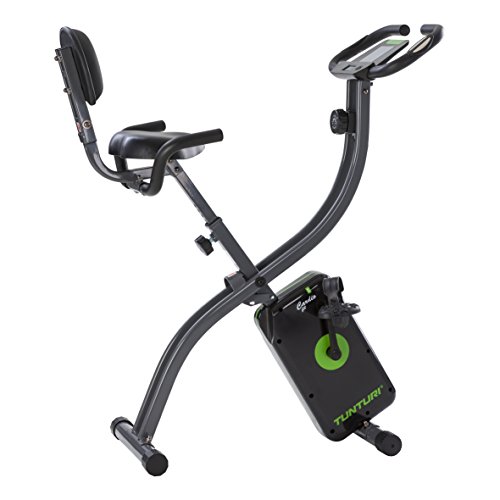 Tunturi Cardio Fit B25 X-Bike Bicicleta estatica/Bici estatica/Bicicleta Fija/Plegable, con computadora de Entrenamiento, medidor de Pulso y Respaldo