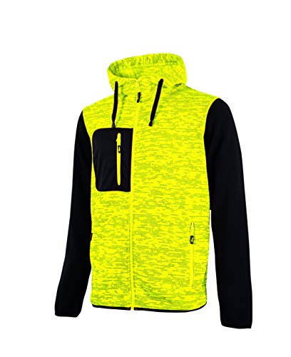 U-Power Ey174yf-m EY174YF-M-Sudadera Gama Enjoy Modelo Rainbow Fluo Talla M, Yellow Fluor, XL para Hombre