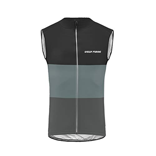 UGLY FROG Ciclismo Hombres Chalecos de Bicicleta Conjunto de Ropa de Ciclo Sleeveless Jersey Chalecos Ciclismo Primavera/Verano Moda Ropa Bicicleta Transpirable Secado Rápido