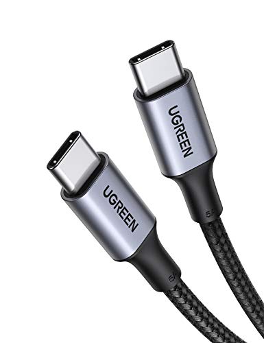 UGREEN Cable USB C a USB C 100W, Cable USB Tipo C, 20V/5A Cable USB C Carga Rápida Compatible con MacBook Pro 16'' 15" 13", MacBook, iMac, DELL XPS, Galaxy S21 S20, Huawei P40 P30, Xiaomi 11-2 Metros