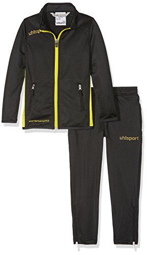 uhlsport Essential Classic Chándal, Hombre, Negro/Amarillo Lima, 164