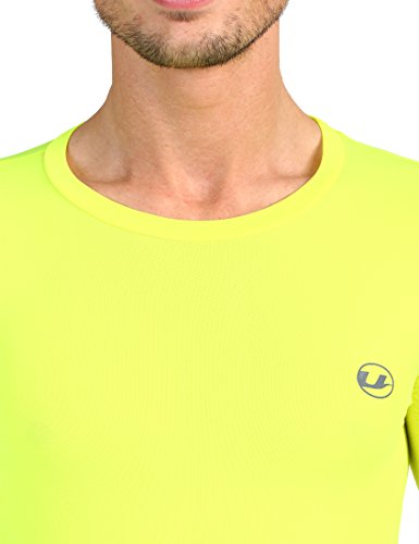 Ultrasport Basic Noam Camiseta de compresión sin Costuras, Hombre, Amarillo neón, L/XL