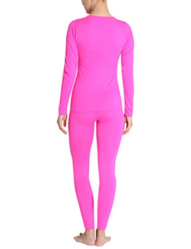 Ultrasport Comfy - Set de Ropa Interior Funcional para Mujer, Color Rosado, Talla XL