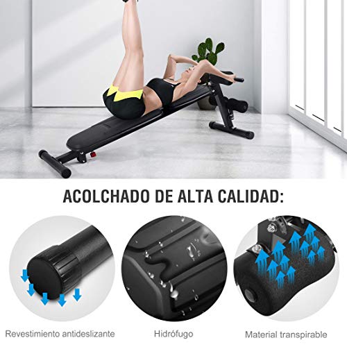 Ultrasport musculación Plegable multifunción TR-5 All in One 9-1, Acolchado cómodo, Respaldo Regulable, se Puede Usar como Banco Plano, Adecuado para Principiantes y Profesionales, Unisex Adulto