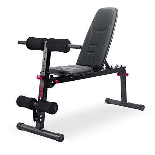 Ultrasport musculación Plegable multifunción TR-5 All in One 9-1, Acolchado cómodo, Respaldo Regulable, se Puede Usar como Banco Plano, Adecuado para Principiantes y Profesionales, Unisex Adulto