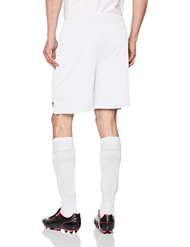 UMBRO King Pantalón de fútbol, Hombre, Blanco, M