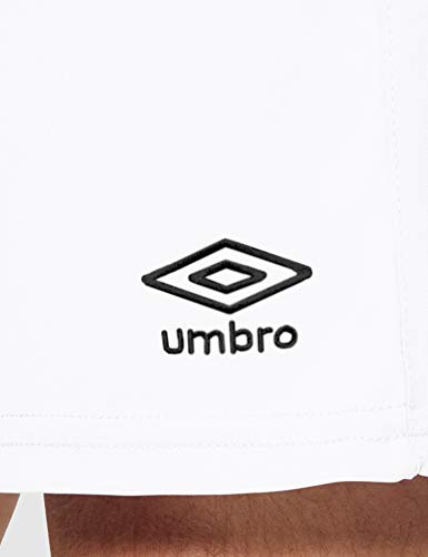 UMBRO King Pantalón de fútbol, Hombre, Blanco, M