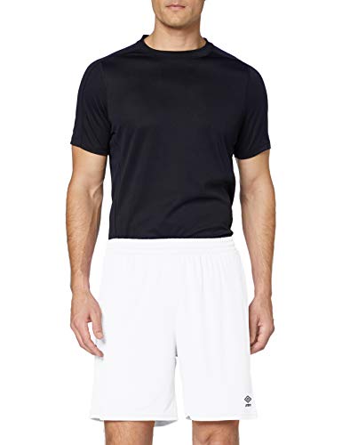 UMBRO King Pantalón de fútbol, Hombre, Blanco, M