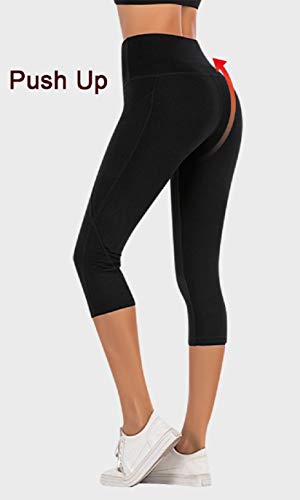 UMIPUBO Leggins Mujer Push Up Pantalones Deporte Leggings de Entrenamiento Mallas Pantalones Deportivos Leggings Mujer Yoga de Alta Cintura Pantalones Cortos Bolsillo Pantalones de Yoga