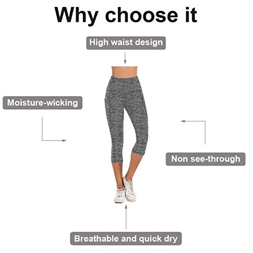 UMIPUBO Leggins Mujer Push Up Pantalones Deporte Leggings de Entrenamiento Mallas Pantalones Deportivos Leggings Mujer Yoga de Alta Cintura Pantalones Cortos Bolsillo Pantalones de Yoga