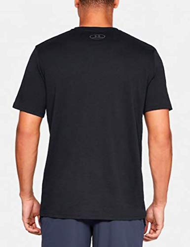 Under Armour Big Logo Ss - Camiseta ligera de manga corta para hombre, color Negro/Grafito, talla L