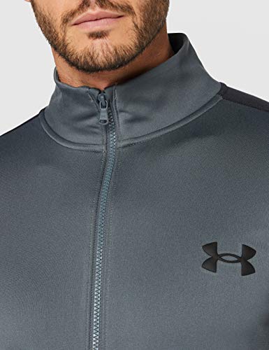 Under Armour EMEA Track Suit, chándal hombre, Negro (Pitch Gray / Black), M