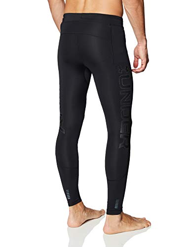 Under Armour Q. Ignight Coldgear Tight Leggin, Hombre, Negro/Negro/Reflectante (001), Small