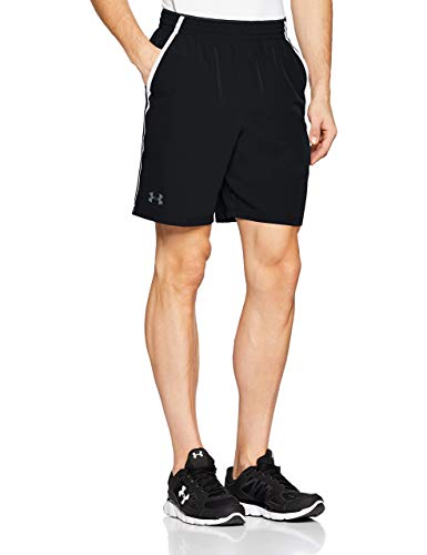 Under Armour Qualifier WG Perf, Pantalones Cortos Hombre, Negro (Black/White/Pitch Gray), S