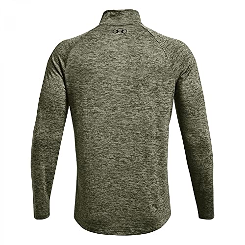 Under Armour Tech 2.0 1/2 Zip-up T-Shirt Camiseta, Marine Od Green/Black (390), S para Hombre