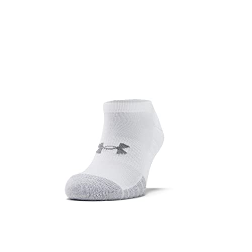 Under Armour UA Heatgear NS, Calcetines Unisex, Blanco (White / White / Steel) , XL