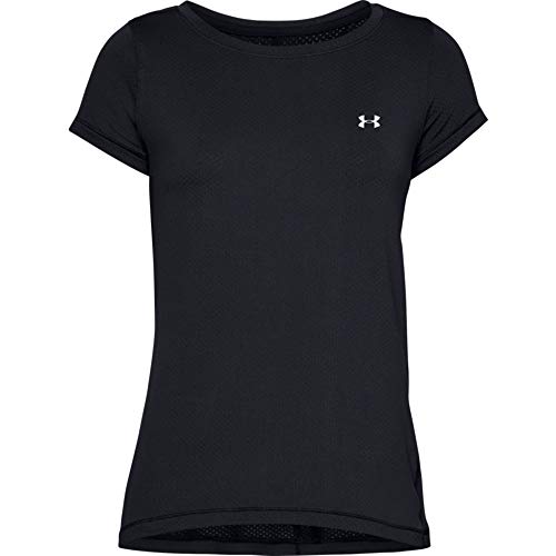 Under Armour UA Heatgear Racer, Camiseta sin Mangas Mujer, Negro (Black / Metallic Silver) , S