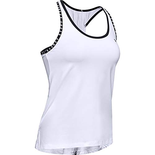 Under Armour UA Knockout Tank Tirantes, Camiseta Deportiva para Mujer, Negro (Black/Black/White), M