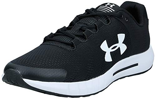 Under Armour UA Micro G Pursuit BP, Zapatillas para Correr Hombre, Black/White/White, 45 EU