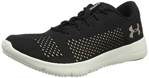 Under Armour UA W Rapid, Zapatillas de Running Mujer, Negro (Black/Ivory/Metallic Faded Gold 004), 38 EU