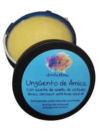 Ungüento de árnica - Dolor e inflamación muscular y articular - 100% natural y artesanal - 100 ml - Amalur Nature