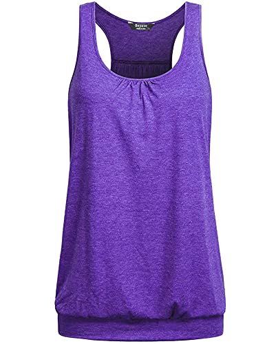 UNibelle Camisetas sin Mangas de Fitness Deportiva de Tirantes para Mujer Yoga Pilates Running S-XXL