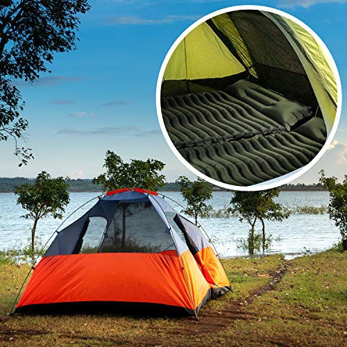 Unigear Esterilla Inflable Portatíl Colchón de Aire para Camping Acampa Colchones Hinchable Utraligero y Resistente Cama Colchoneta de Dormir al Aire Libre Viaje Playa