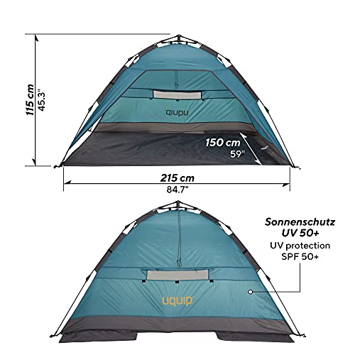 Uquip XL Buzzy - Carpa de Playa con protección Solar UV 50+ - para Toda la Familia