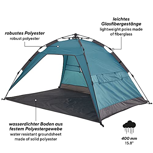 Uquip XL Buzzy - Carpa de Playa con protección Solar UV 50+ - para Toda la Familia