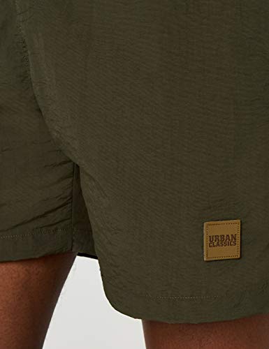 Urban Classics Block Swim Shorts Bañador de natación, Verde Olive), XL para Hombre