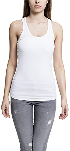 Urban Classics Camiseta de Tirantes para Mujer Deportiva, Blanco (White 220), XL