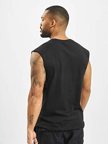 URBAN CLASSICS Camiseta Tirantes Hombre en Algodón, Camiseta sin Mangas Verano, Camiseta Interior, Tank Top; Color: negro, Talla: L