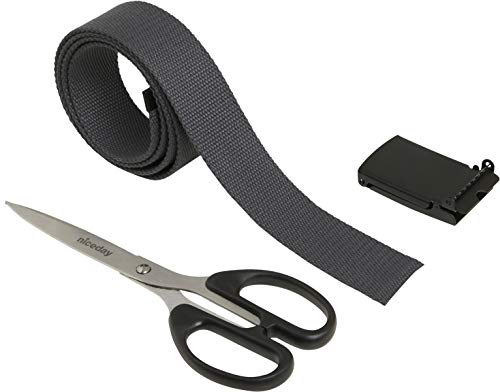 Urban Classics Canvas Belt Cinturón, Charcoal/Black, Talla Única Unisex Adulto