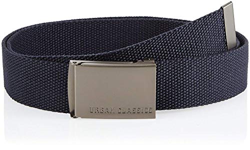 Urban Classics Canvas Belt Cinturón, Navy, Talla Única Unisexo