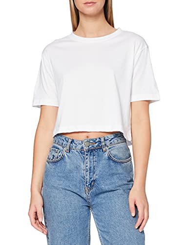 Urban Classics Ladies Short Oversized Tee, Camiseta, para Mujer, Blanco, S