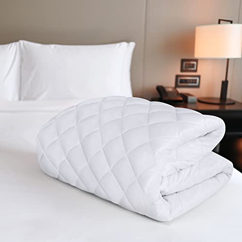 Utopia Bedding - Protector de colchón Acolchado - Microfibra - Transpirable - Funda para colchon estira hasta 30 cm de Profundidad - 90 x 200 cm, Cama 90