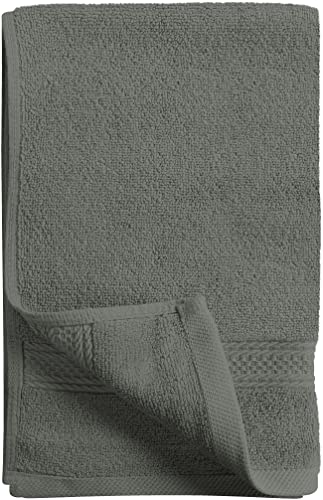 Utopia Towels - Toallas de Mano Grandes de algodón multipropósito para baño, Manos, Cara, Gimnasio y SPA - Dimensiones 41 cm x 71 cm - Paquete de 6 (Gris)