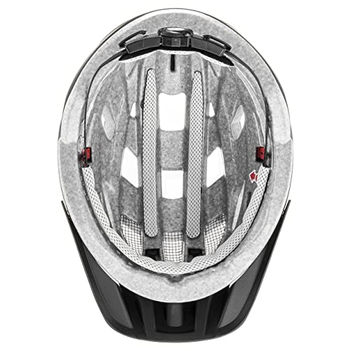 Uvex I-Vo CC Casco de Ciclismo, Unisex Adulto, Black Mat, 56-60 cm