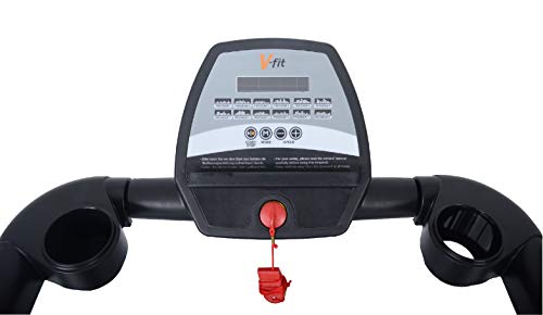 V-Fit - Cinta de Correr para Fitness, Color Negro