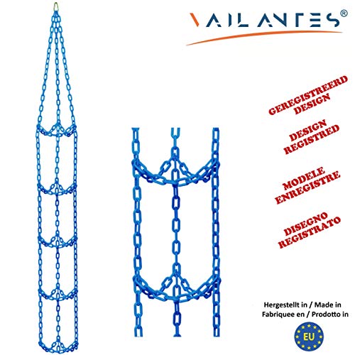 Vailantes® Colgador de Pelotas – Fútbol, Voleibol, Baloncesto, Original, para decoración de la habitación de los niños, estantería para Colgar Pelota de fútbol, cumpleaños (Azul)