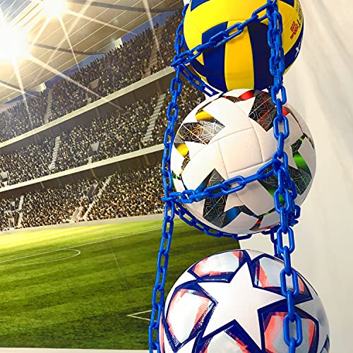 Vailantes® Colgador de Pelotas – Fútbol, Voleibol, Baloncesto, Original, para decoración de la habitación de los niños, estantería para Colgar Pelota de fútbol, cumpleaños (Azul)