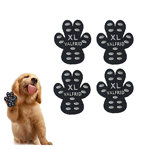 VALFRID Protector de Patas para Perro, Antideslizante, 24 Piezas, desechable, Autoadhesivo, Resistente a los Zapatos de Perro, Zapatos de Perro XL