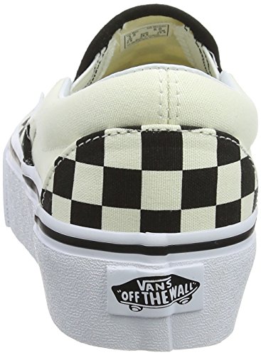 Vans Classic Slip-on Platform, Zapatillas sin Cordones Mujer, Negro (Black and White Checker/White Bww), 39 EU