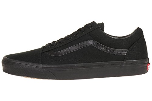 Vans Old Skool, Zapatillas de lona unisex, Negro (Black/Black Canvas), 38 EU