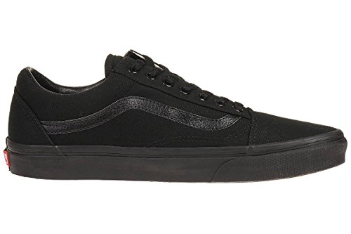 Vans Old Skool, Zapatillas de lona unisex, Negro (Black/Black Canvas), 38 EU