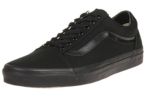 Vans Old Skool, Zapatillas de lona unisex, Negro (Black/Black Canvas), 38 EU