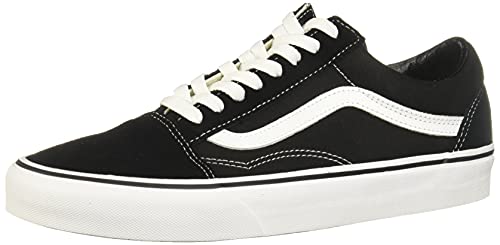 Vans Old Skool Zapatillas Unisex, Negro (Black/White), 42