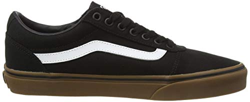 Vans Ward, Zapatilla Baja Hombre, Negro (Canvas/Black/Gum 7Hi), 42.5 EU